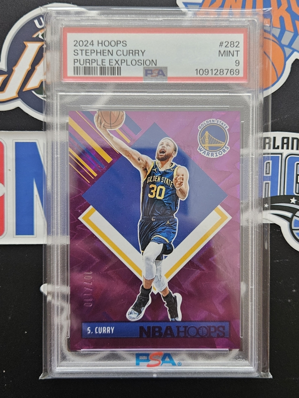 Stephen Curry Purple Explosion Insert Card - Purple